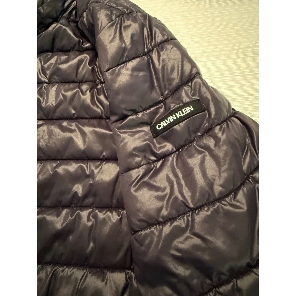 Calvin Klein Mens Packable Puffer Jacket Black Water Resistant Size M‎ CM155201